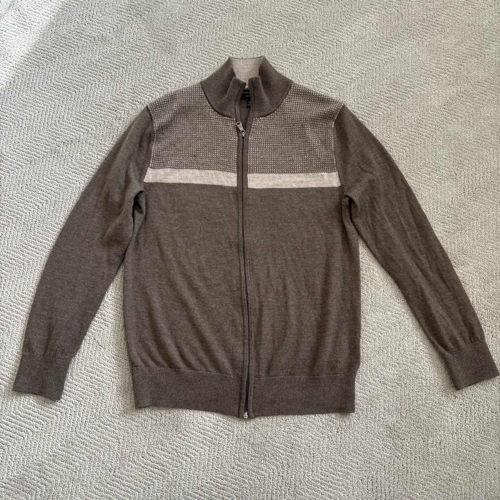 Banana Republic Merino Wool Zippered Cardigan M